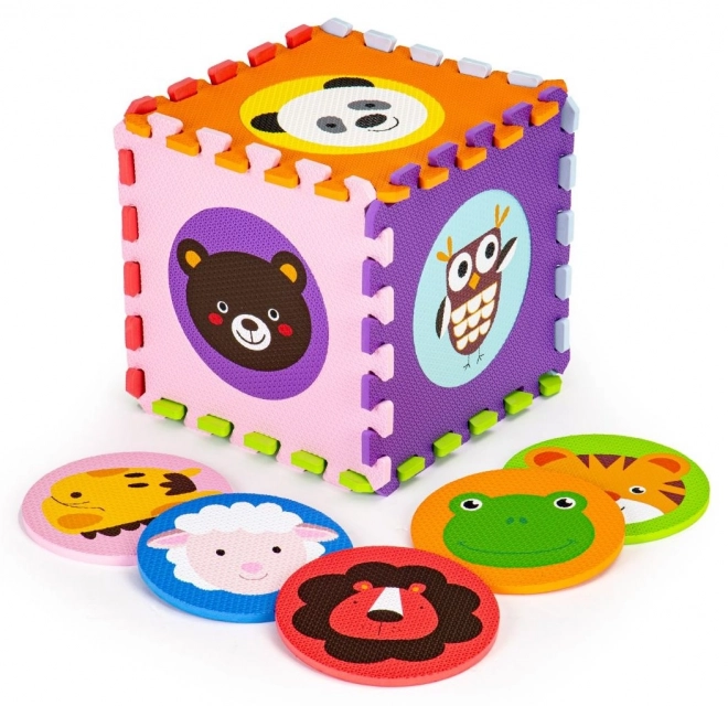ECOTOYS Foam puzzel Dierlijke hoofdjes (29x29)
