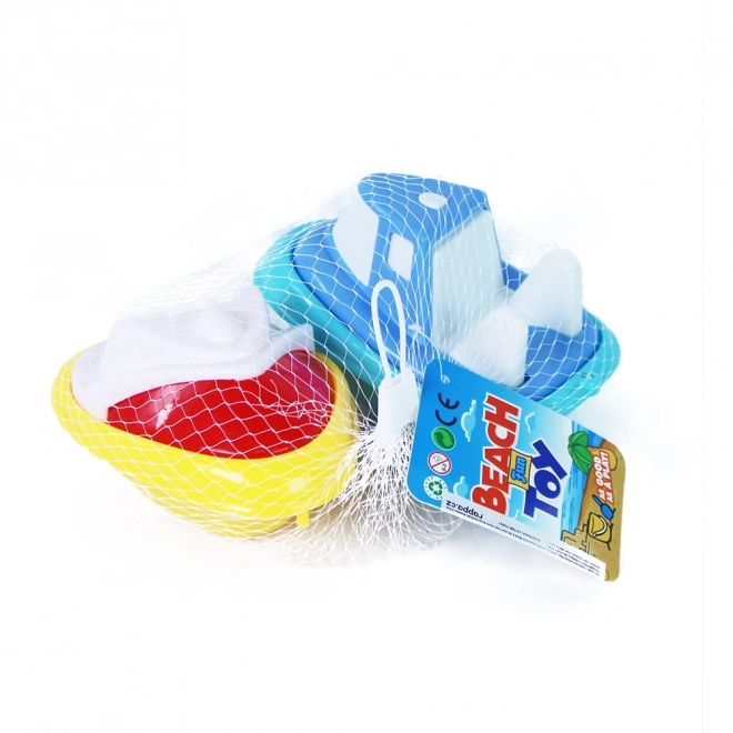 Set van plastic bootjes voor water en zand