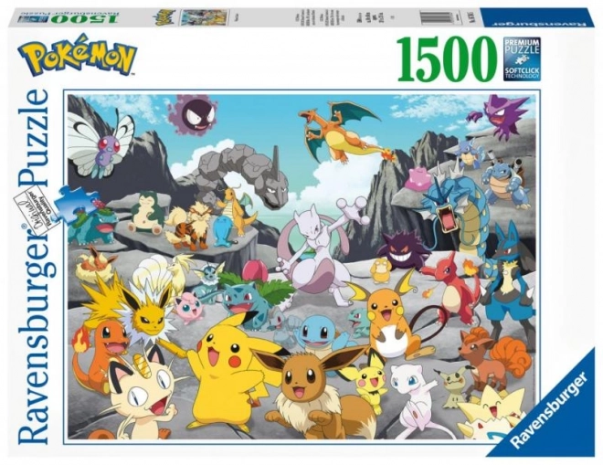 Puzzel 2D 1500 stukjes Pokémon Classic