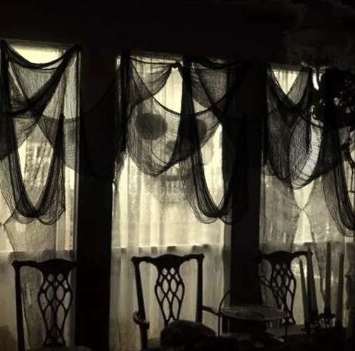 Décoration d'Halloween toile d'araignée 198 x 76 cm