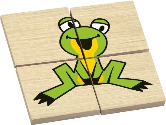 Grote en veilige stukjes 4 × 4 × 0,6 cm