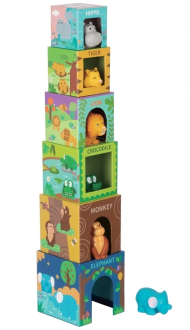 Würfel mit Safari-Tieren für Kinder von 2Kids Toys