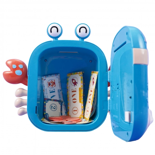 Woopie Electronic Safe ATM with Access Pin - Blue Crab Backpack