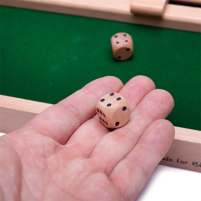 wooden game Shut the Box BIGJIGS TOYS