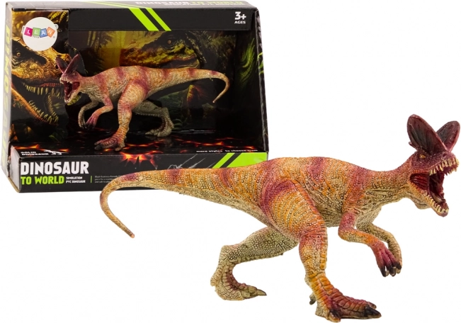 Collector's Dilophosaurus dinosaur figurine, red, 1 pc