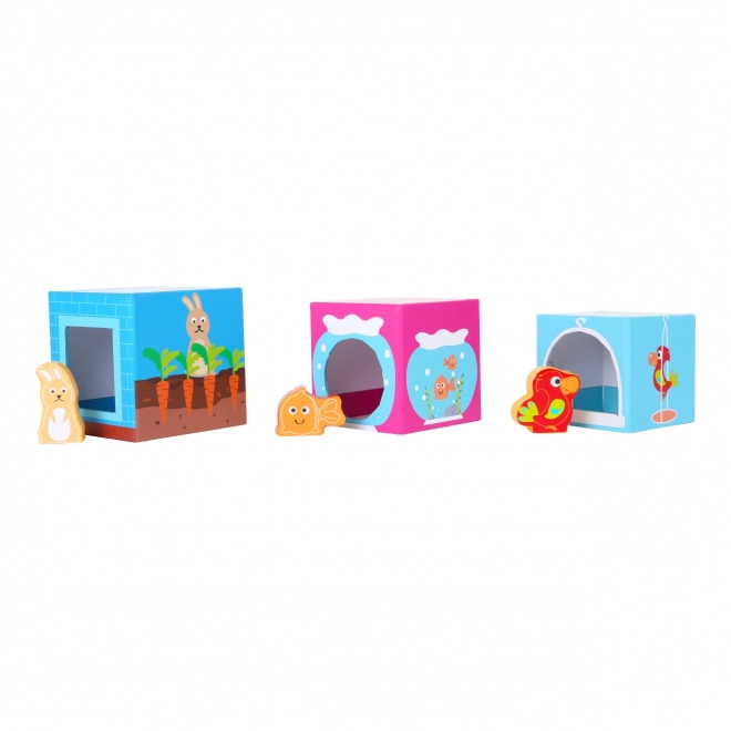 Small Foot Toren met blokken en houten diertjes