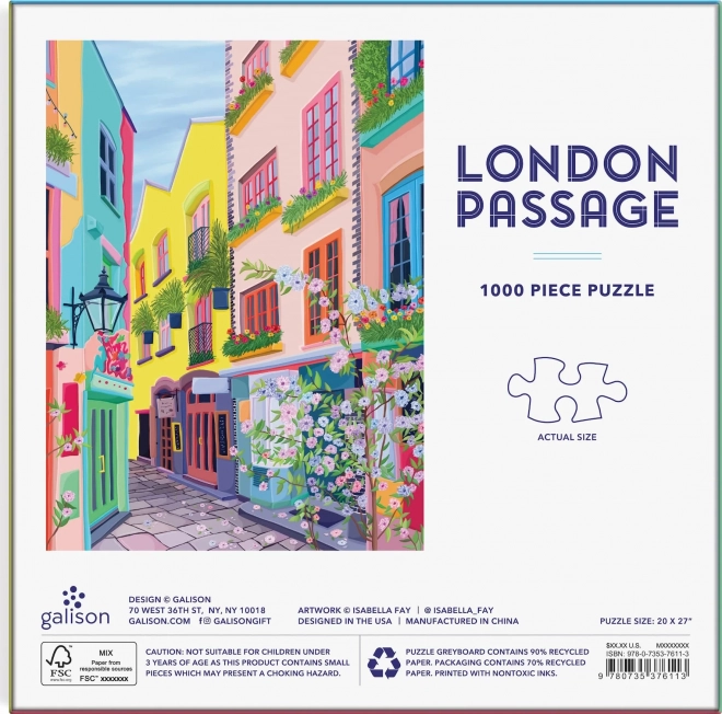 Galison Puzzel Londense Passage 1000 Stukken