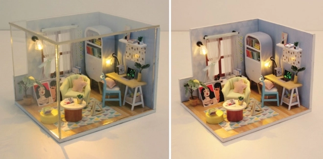 Negen miniatuurhuisjes knusse schuilplek Cink-Cink