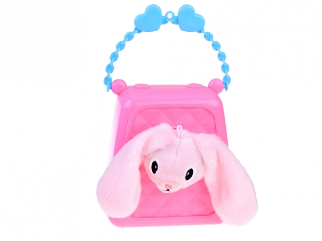 Schattige handtas met pluchen konijn