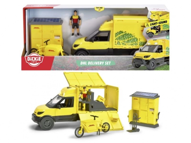 Ensemble avec véhicule DHL 25 cm City