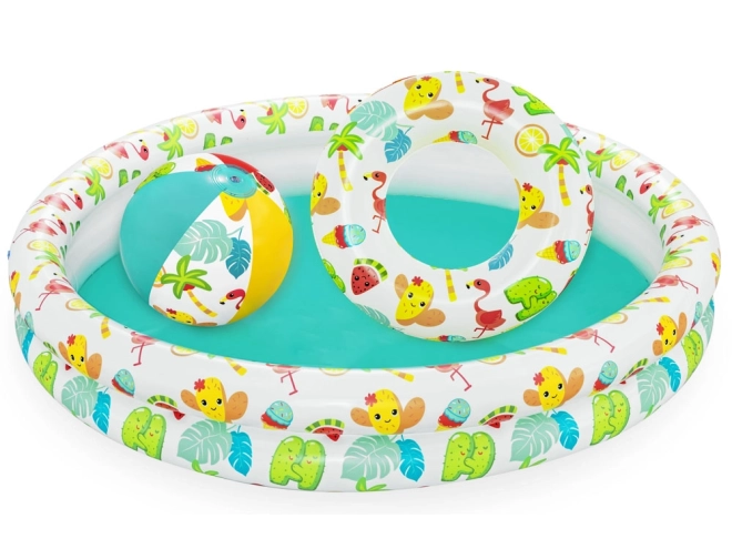 Bestway set zwembad bal ring pierenbad 122cm