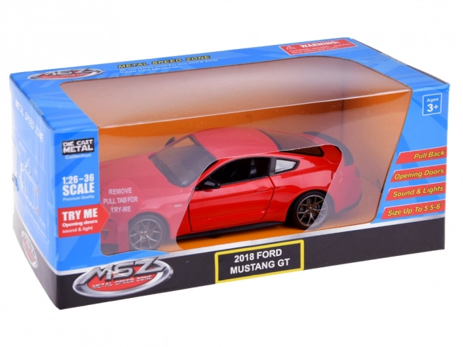 Auto metalen Ford Mustang GT model 2018