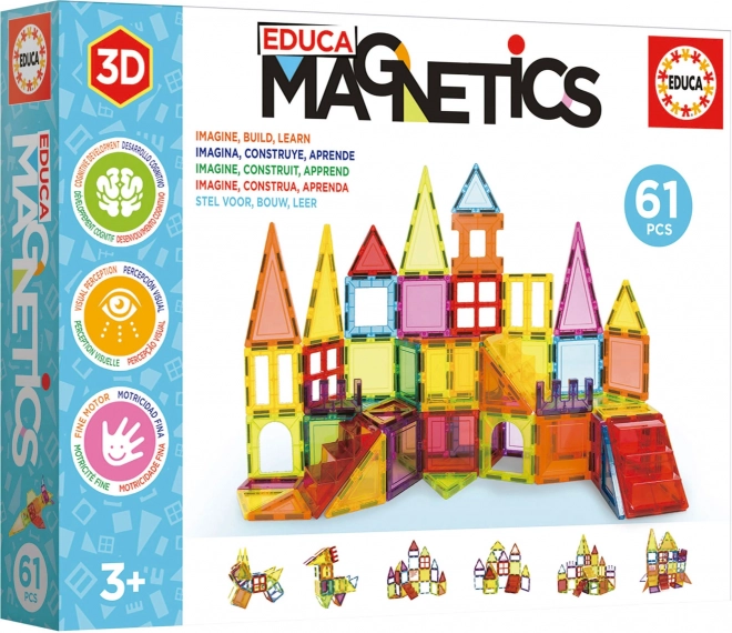 EDUCA Magnetische bouwset Magnetics 61 stukken