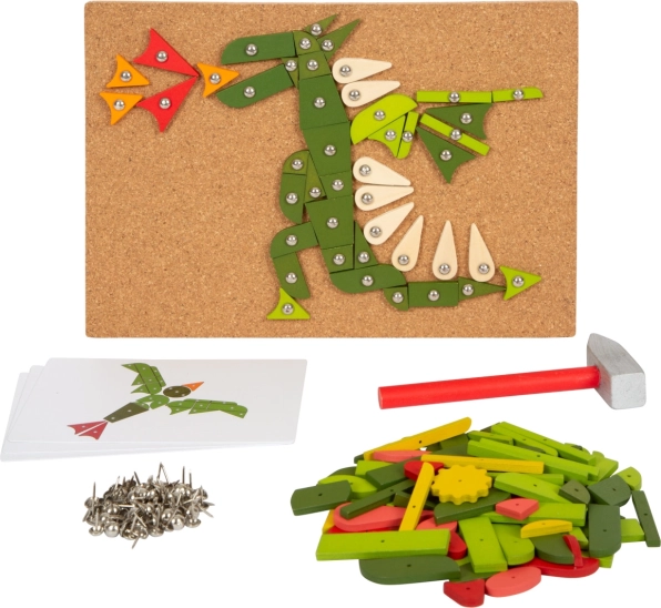 Jeu de marteau pour enfants avec motifs de plantes et d’animaux