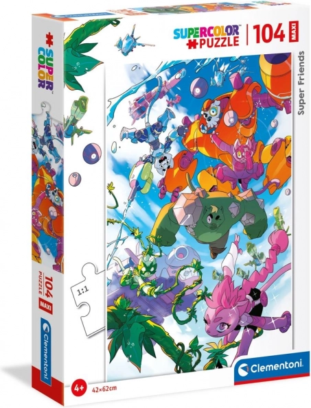 Puzzle CLEMENTONI Super Friends! MAXI 104 pieces