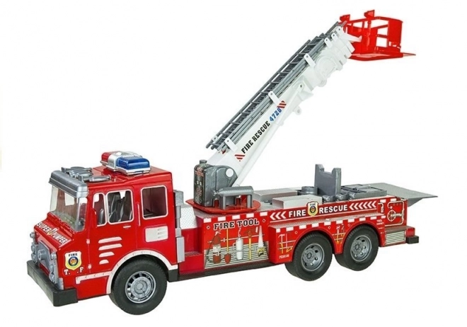Grote brandweerkazerne set met helm en quad