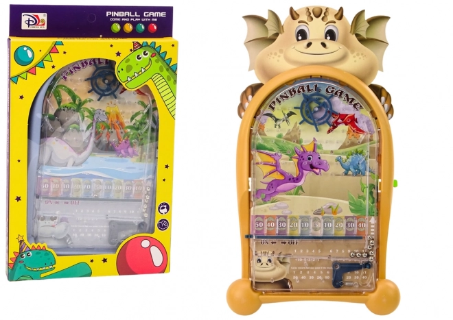 Flipperkast dinosauriërs en draken beige