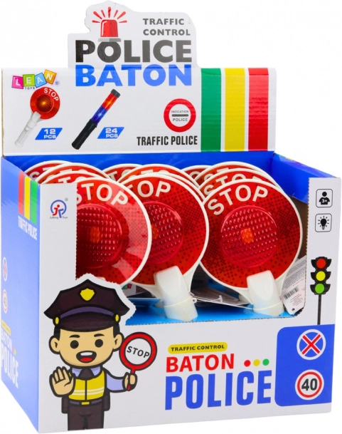 Kinder politie signaalbord STOP/GO met licht