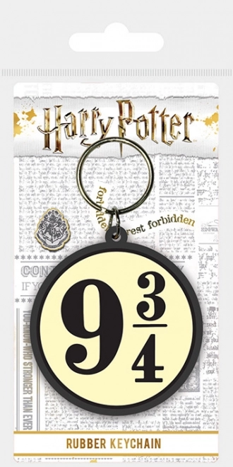 Porte-clés en caoutchouc Harry Potter 9 3/4
