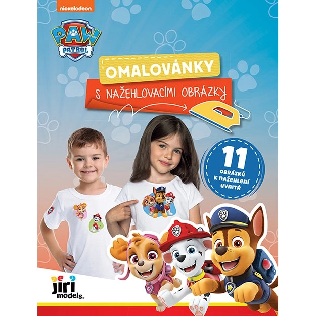 Coloring Book with Iron-On Prints PAW PATROL