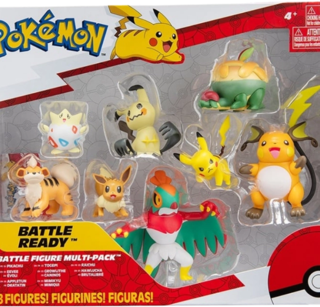 Set van 8 Pokémon-figuren