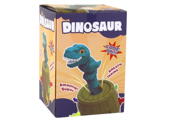 Arcade pop up spel Dinosaur in een vat