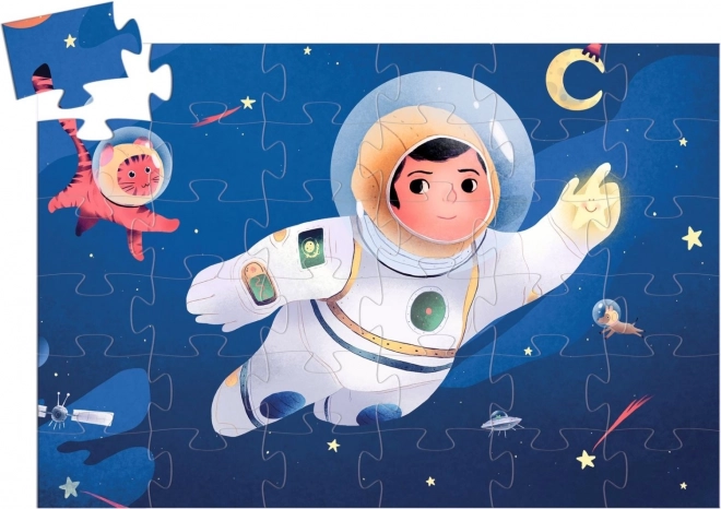 Puzzle Astronaut on the Moon 36 Pieces
