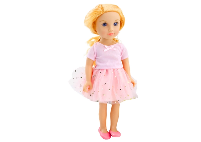 Pink dress with tulle skirt