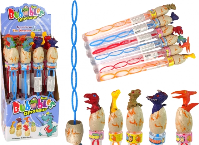 Large Dinosaur Bubble Wand 34 cm – assorted colors