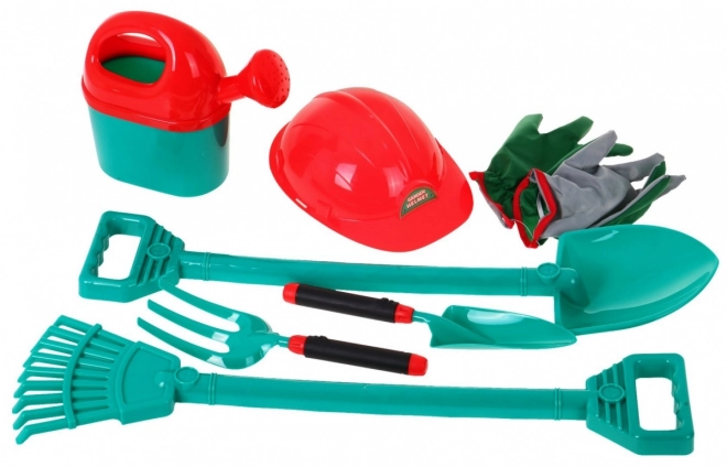 Set gereedschap met wieltje voor kleine tuinen
