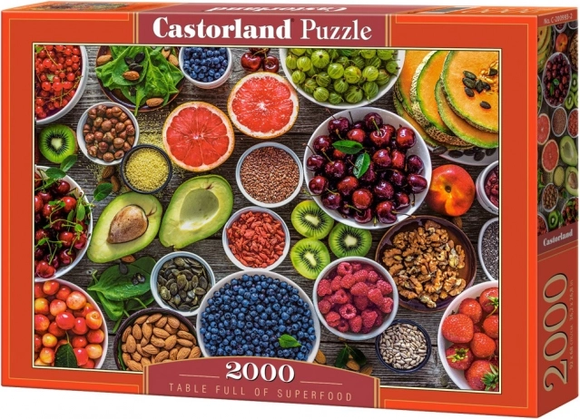 Puzzel 2000 stukjes Table Full of Superfood