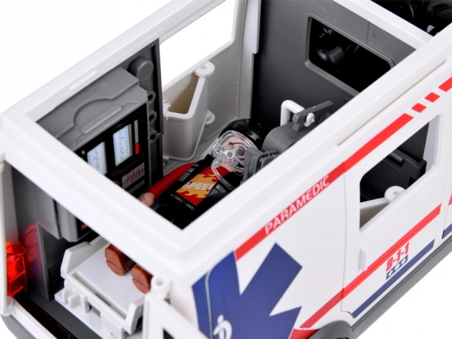 Figurines interactives civières ambulance son lumineux ZA5456