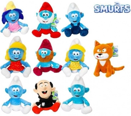 Pluche Smurfenfiguren 25-30 cm - 1st