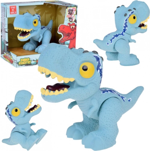 Blue Velociraptor Dinosaur Figure with Movable Limbs