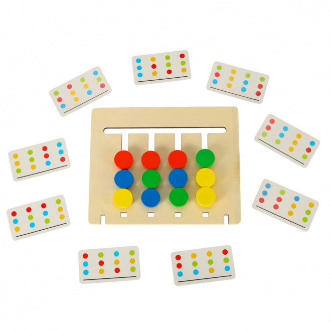Montessori houten educatief speelgoed - kleuren toewijzen aan fruit