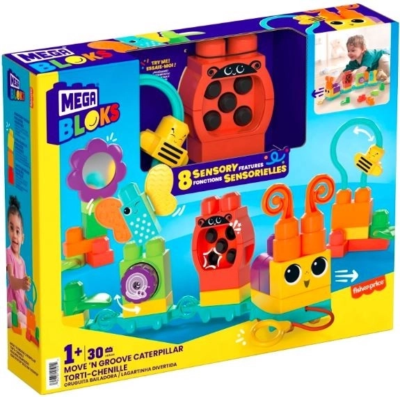 Constructieset Mega Bloks Rups in Beweging