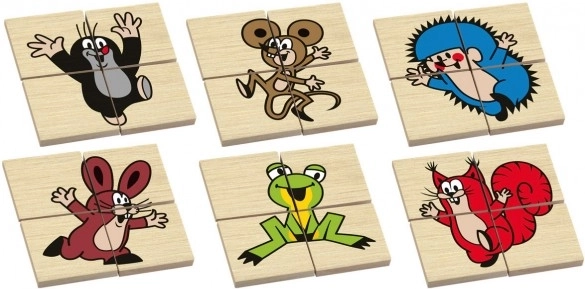 6 vrolijke dierenmotieven