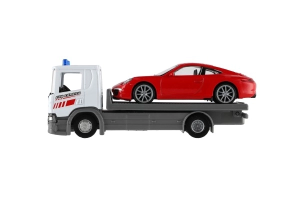 Welly Scania P320 Abschleppwagen und Auto