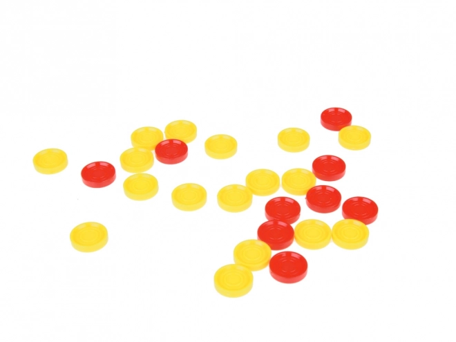 Set van 2 in 1 boter-kaas-en-eieren lijn op 4 puzzel strategie GR0679