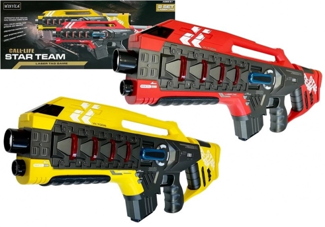 Set van Laser Tag Geweren voor 4 Teams in Twee Kleuren
