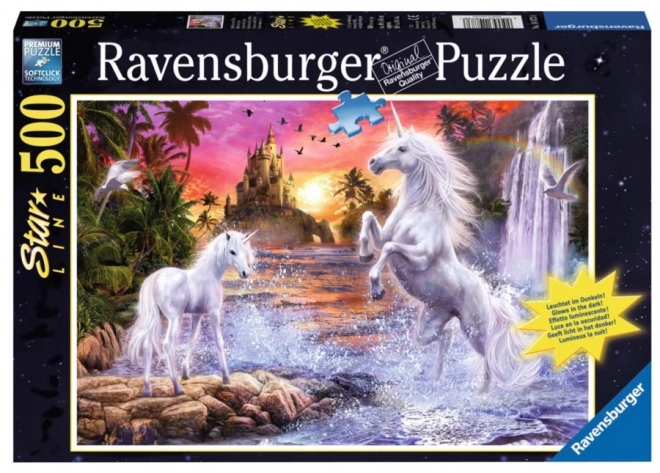 Ravensburger puzzel Eenhoorns bij de Rivier 500 stukjes
