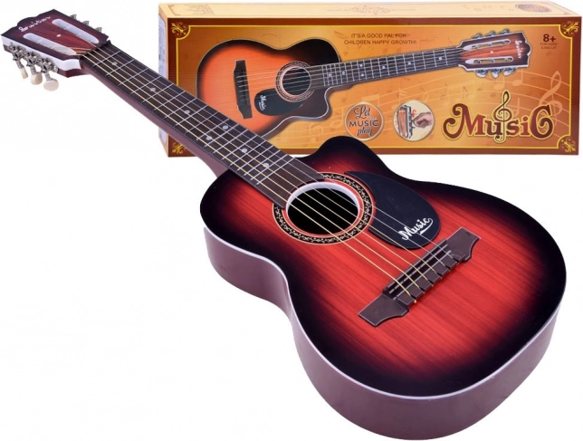 Children’s Guitar with 6 Metal Strings – Brick