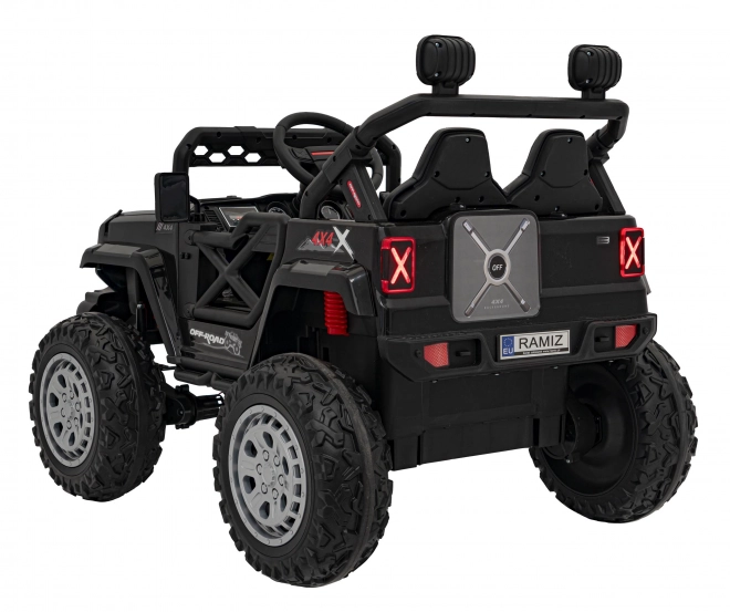 Elektrische kinderauto off-road zwart