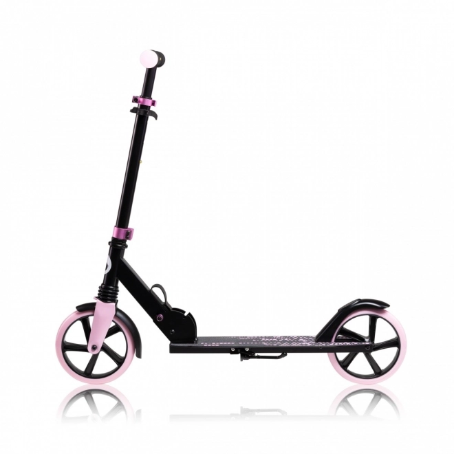 Opvouwbare step Lionelo Luca zwart met roze accenten