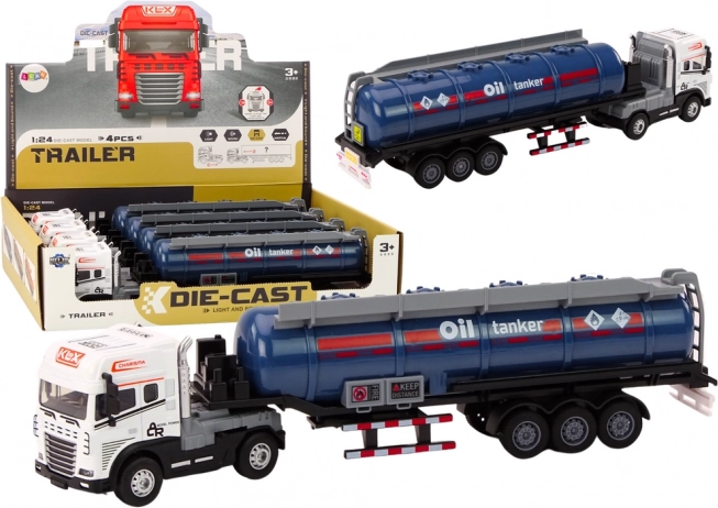 Tankwagen 1:24 met afneembare aanhanger, geluiden en lichten