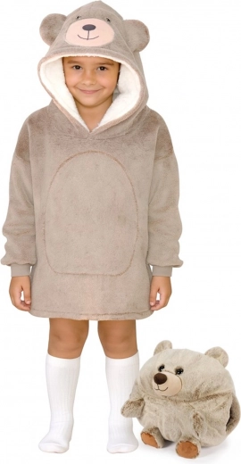 Schattig berendesign met grote capuchon