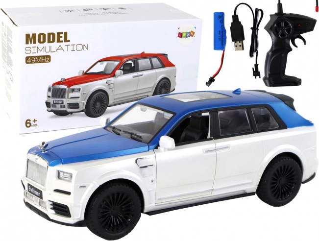 RC auto 1:20 wit-blauw met afstandsbediening BVLIIMAN