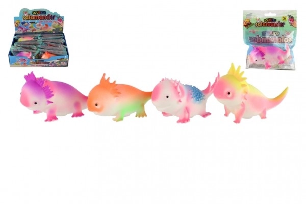 Antistress knijpbare siliconen salamander