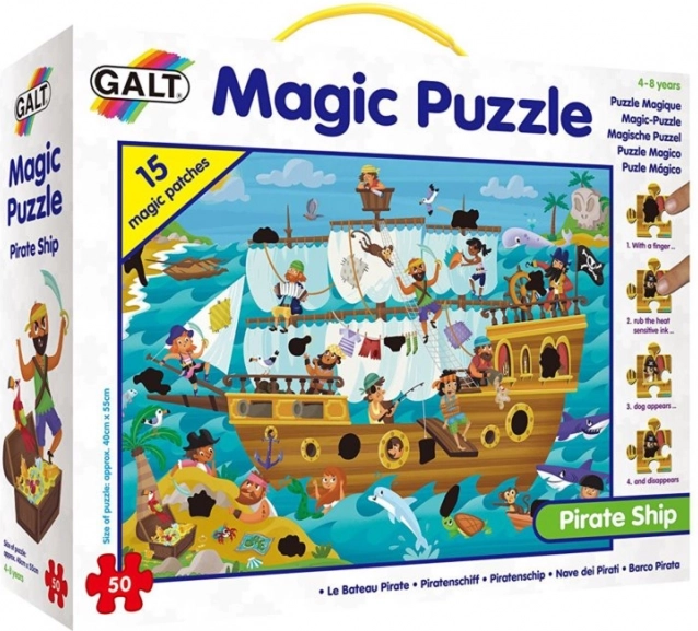 Puzzle magique Bateau pirate pour enfants