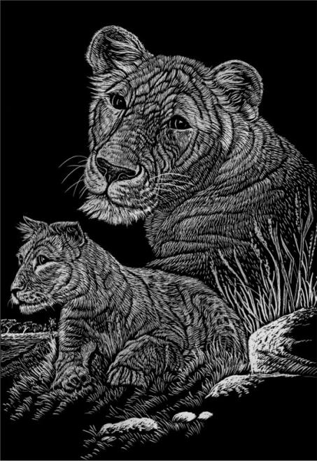 ROYAL & LANGNICKEL Krabbelplaatjes in een blok Wilde Dieren